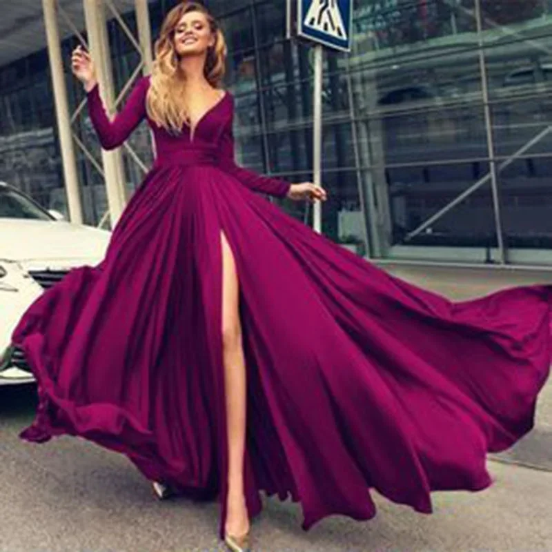 2022-new-arrival-prom-party-evening-dresses-vestido-de-noiva-sereia-gown-lace-dress-robe-de-soiree-side-slit-pleat-engagment-chiffon