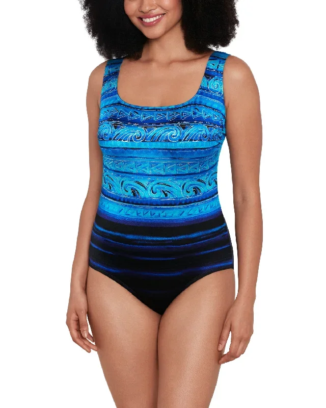 2024 Longitude Coastal Living X-Back Long Torso Tank One Piece Swimsuit - L233650