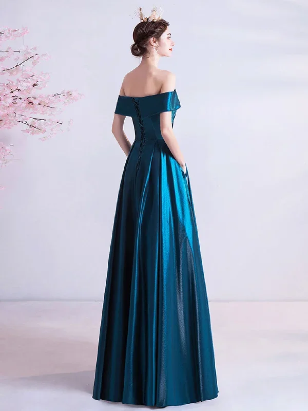 a-line-sweetheart-neck-satin-blue-long-prom-dress-blue-evening-dresses