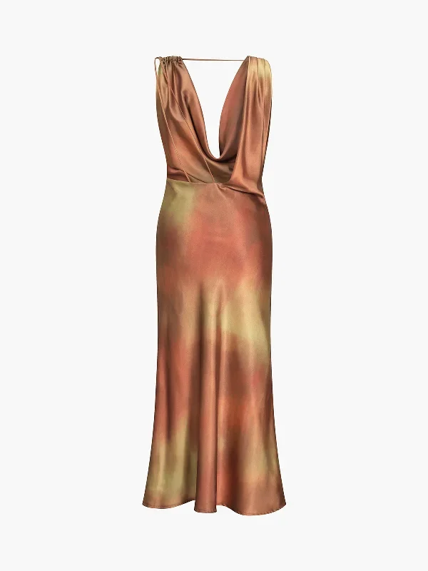 aperol-spritz-cowl-neck-satin-midi-dress