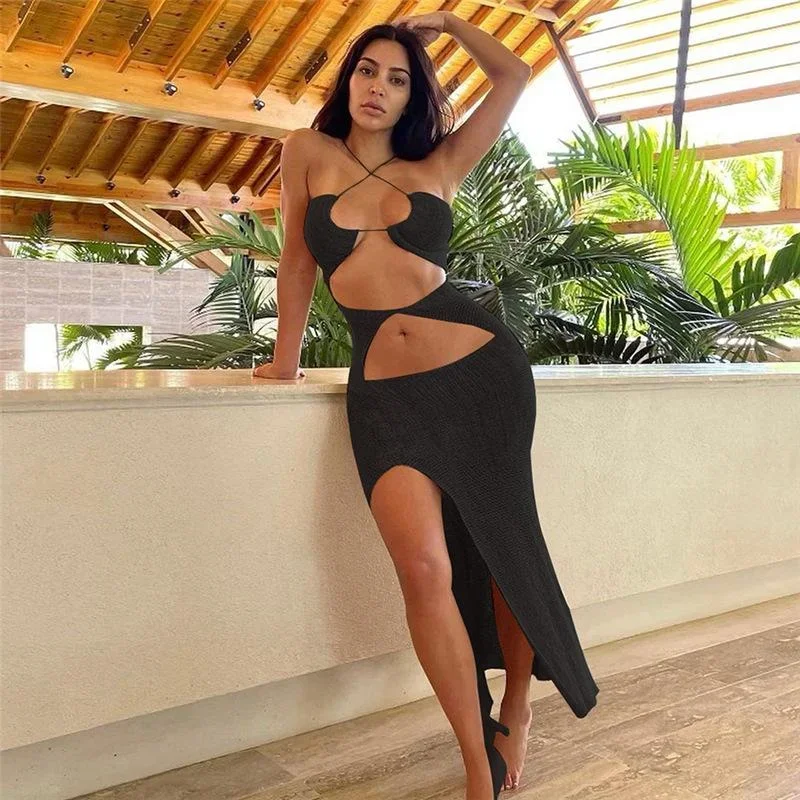 beach-vacation-style-knitted-maxi-dresses-for-women-halter-backless-bodycon-dress-with-cutouts-high-slit-c83-cb24