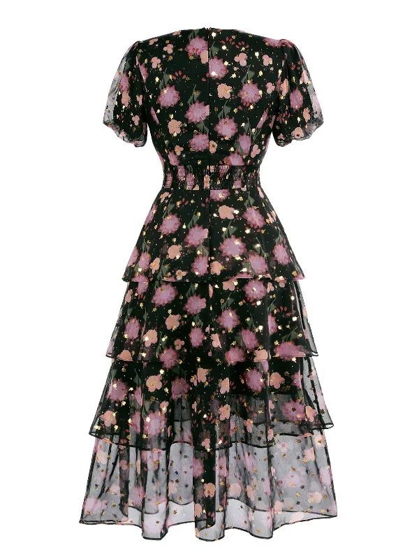 black-1950s-lace-flowers-swing-dress