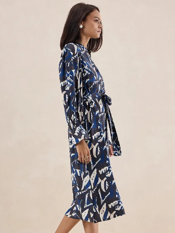 blue-abstract-printed-belted-midi-dress-ff-4905