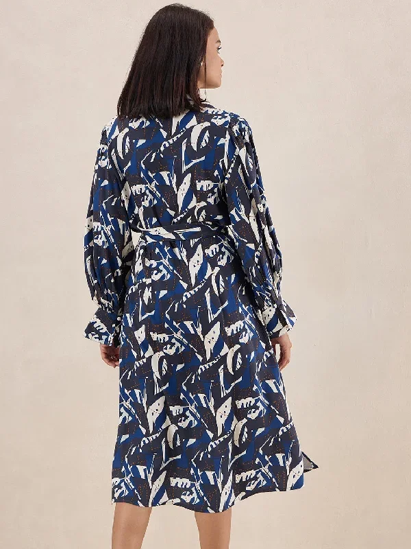 blue-abstract-printed-belted-midi-dress-ff-4905