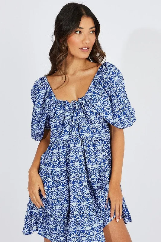 blue-floral-fit-and-flare-mini-dress-puff-sleeve-dd0025-51b-1