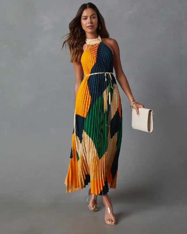 cheyenne-abstract-pleated-halter-midi-dress