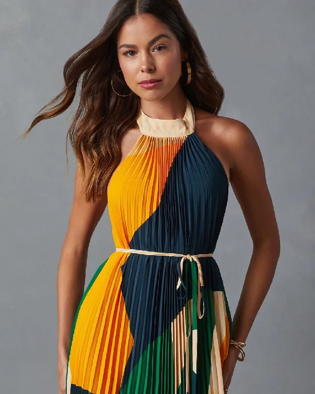 cheyenne-abstract-pleated-halter-midi-dress