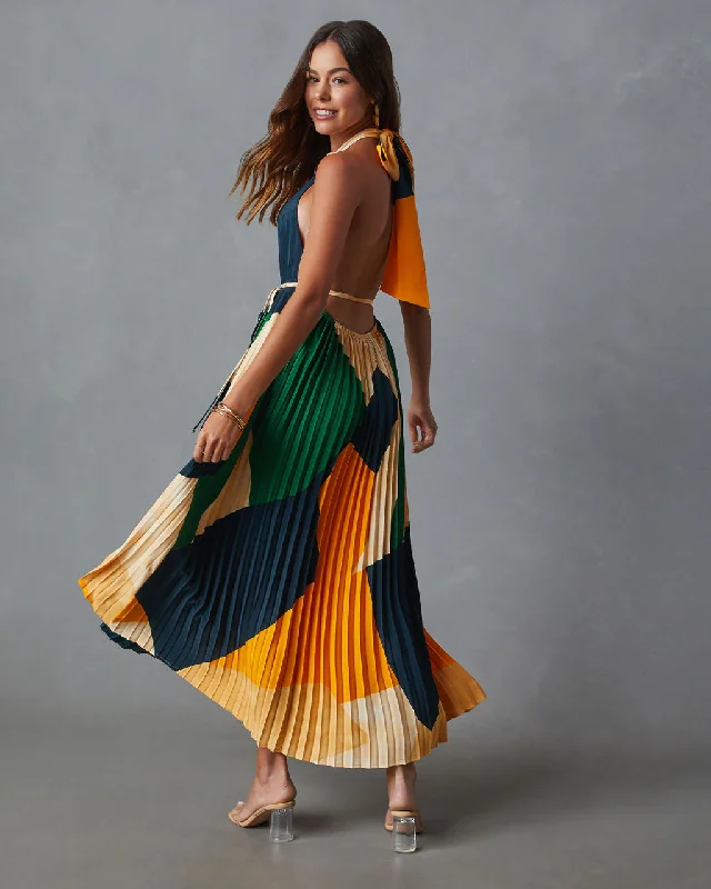 cheyenne-abstract-pleated-halter-midi-dress