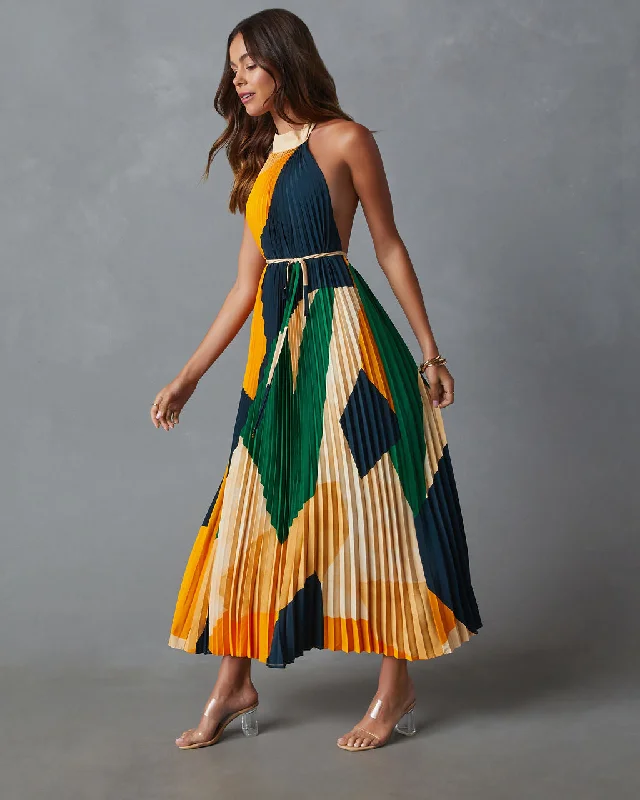 cheyenne-abstract-pleated-halter-midi-dress