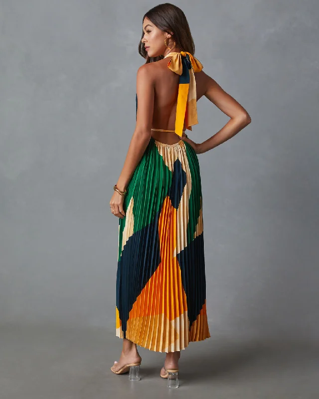 cheyenne-abstract-pleated-halter-midi-dress