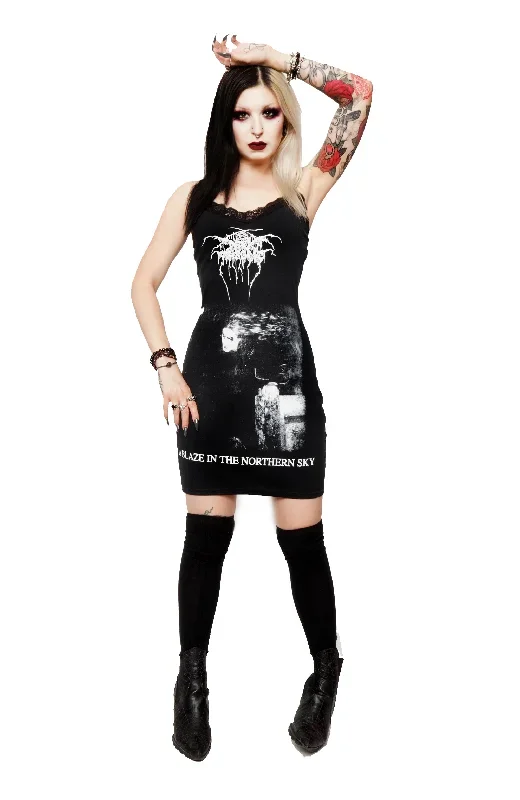 Darkthrone Lace Strap Dress