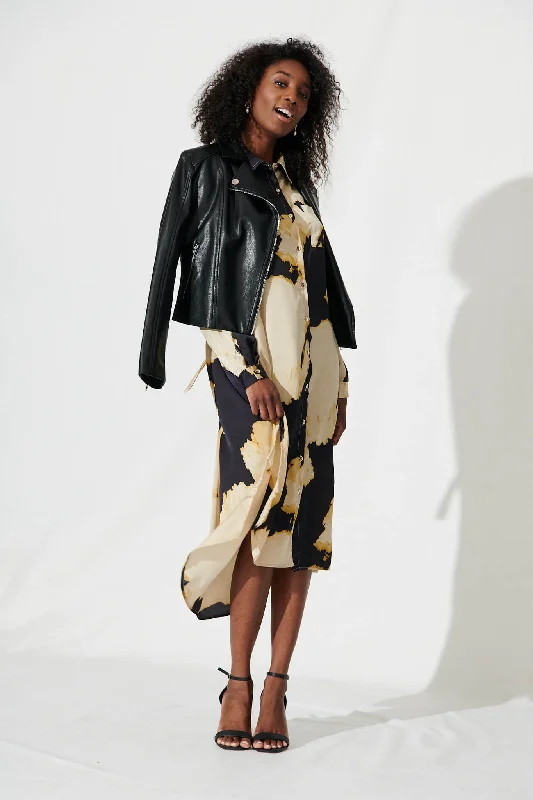 dayside-midi-shirt-dress-in-black-and-champagne-satin