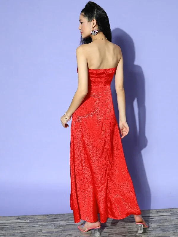 dr4702rd-berrylush-women-red-floral-printed-strapless-neck-jacquard-thigh-high-slit-flared-maxi-gown-dress