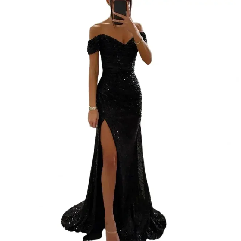 elegant-gown-dress-v-neck-off-shoulder-maxi-dress-sequin-pleated-waist-tight-evening-party-dress-sexy-split-long-dreses