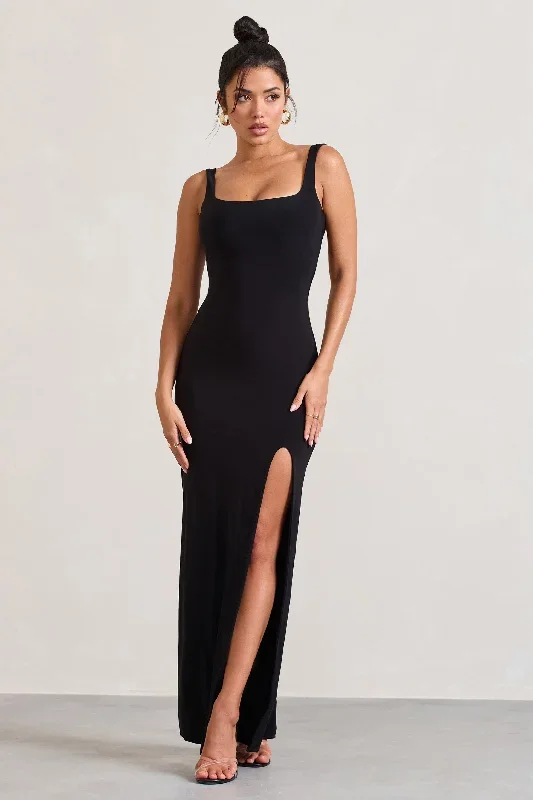 elle-black-square-neck-open-back-split-maxi-dress-cl133020002