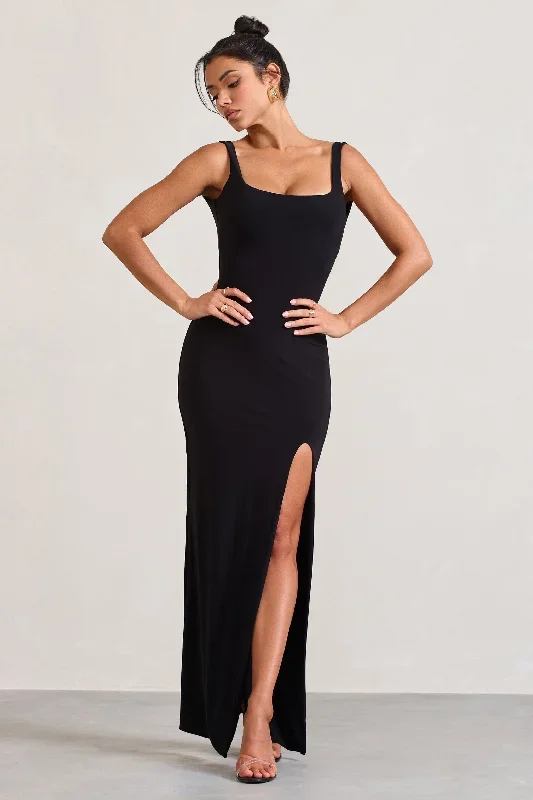 elle-black-square-neck-open-back-split-maxi-dress-cl133020002