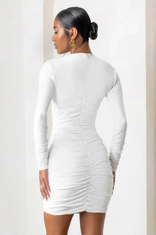 empowered-white-high-neck-long-sleeves-zip-detail-mini-dress-cl127472005