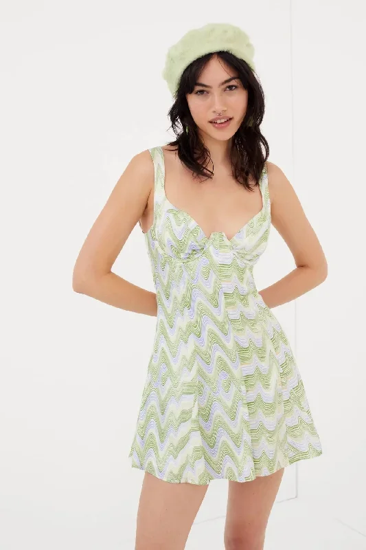 For Love & Lemons - Yori Mini Dress - Green