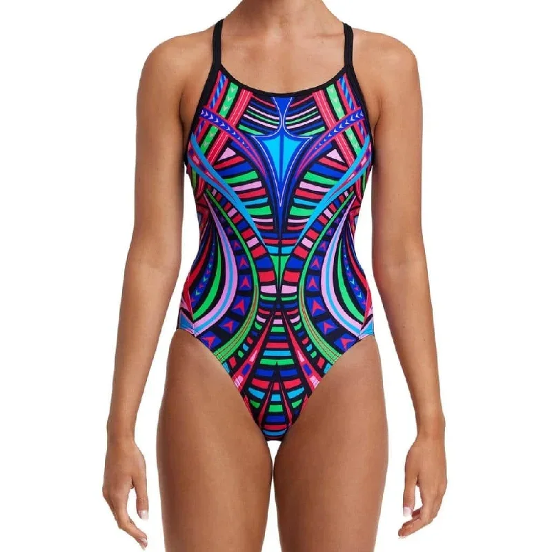 FUNKITA - Ladies Diamond Back One Piece Primal Night