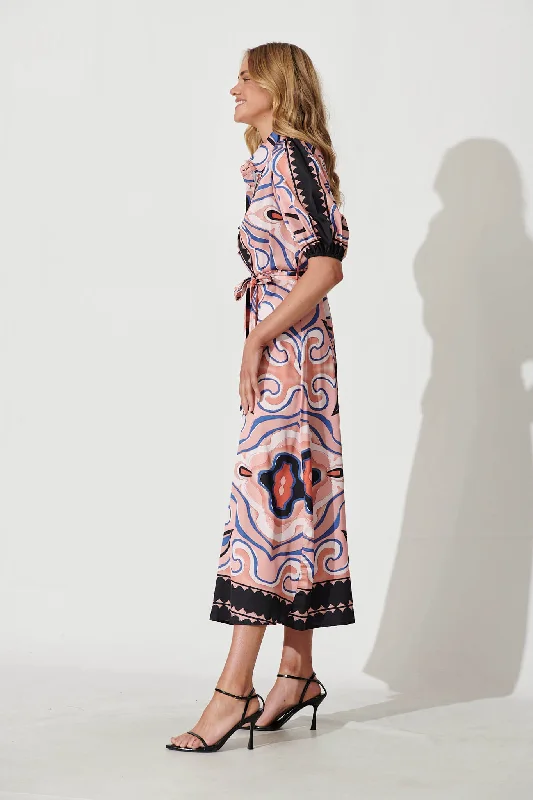 gabriela-maxi-shirt-dress-in-black-multi-print-satin