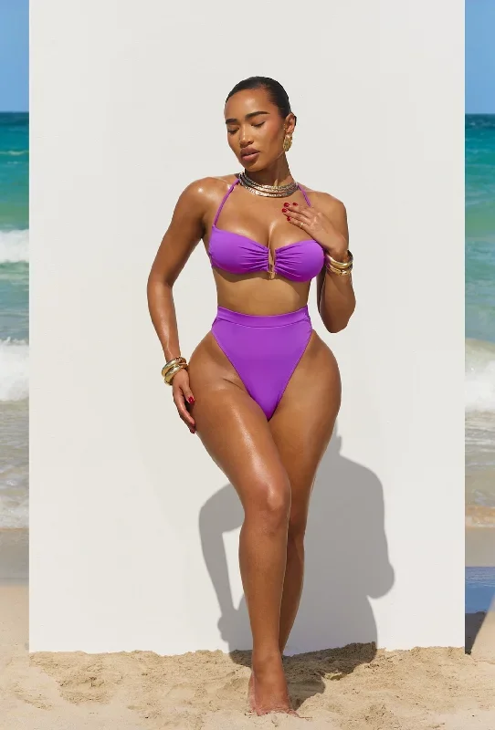 Gianni High Waisted Bikini - Violet