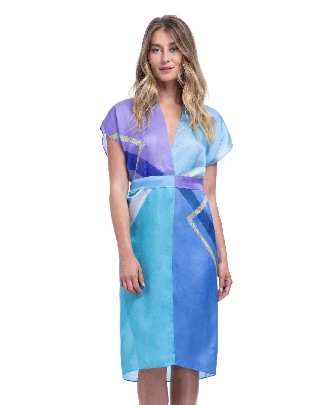 Gottex Modern Art Belted Kimono Cover Up