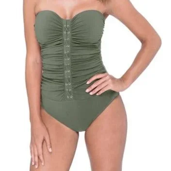 Gottex Moto Padded Strapless Swimsuit