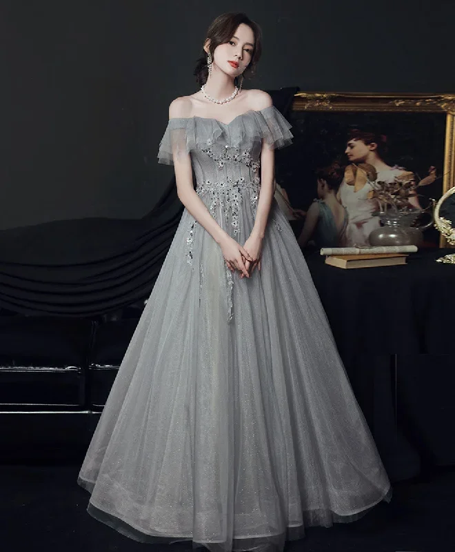 gray-sweetheart-tulle-lace-long-prom-dress-gray-evening-dress