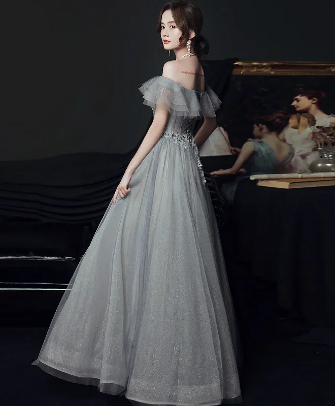 gray-sweetheart-tulle-lace-long-prom-dress-gray-evening-dress