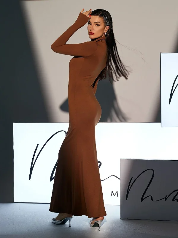 hal-long-sleeve-mermaid-maxi-dress-in-brown