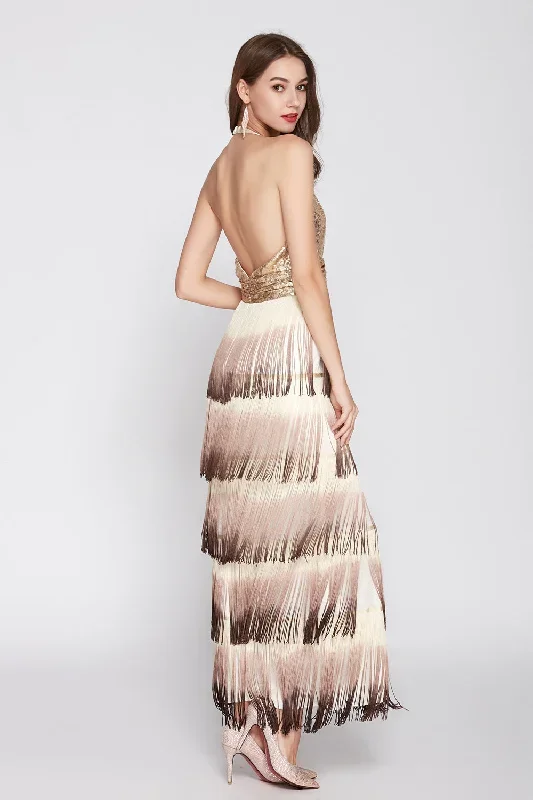 halter-v-neck-sequin-layererd-tassels-formal-dress