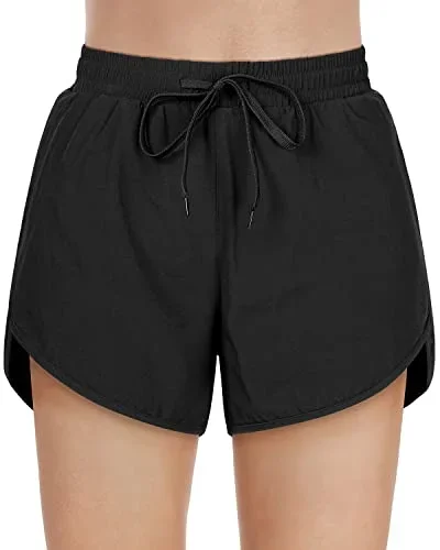 High Waisted Board Shorts for Women with Pockets UPF 50+ Swim Shorts