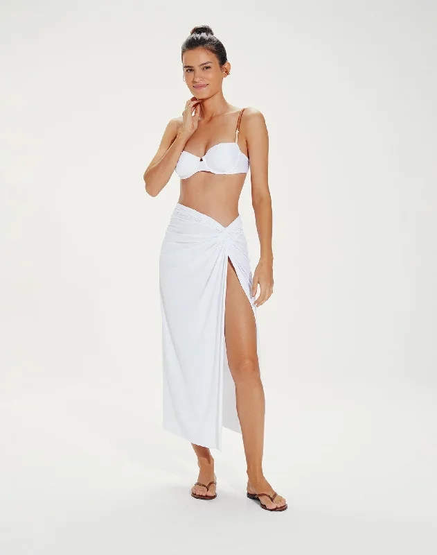 Karen Midi Skirt- Off White