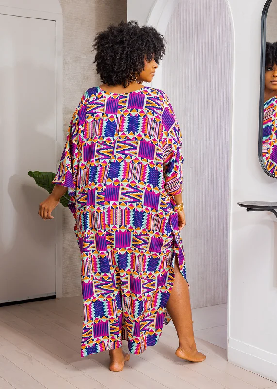 karimah-womens-african-print-kaftan-mint-purple-kente