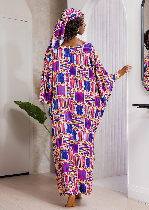 karimah-womens-african-print-kaftan-mint-purple-kente