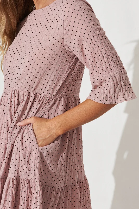 kiyana-smock-dress-in-pink-with-black-dot