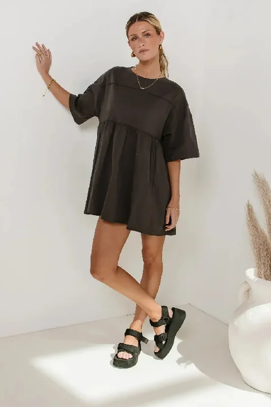 Lennox Mini Dress in Grey