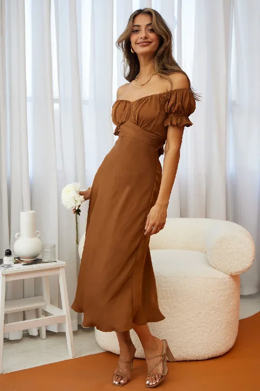 linka-off-shoulder-tie-back-midi-dress-chocolate