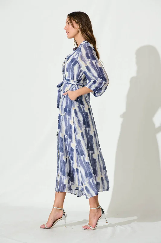 lorie-maxi-shirt-dress-in-blue-multi-brushstroke-print-cotton-blend