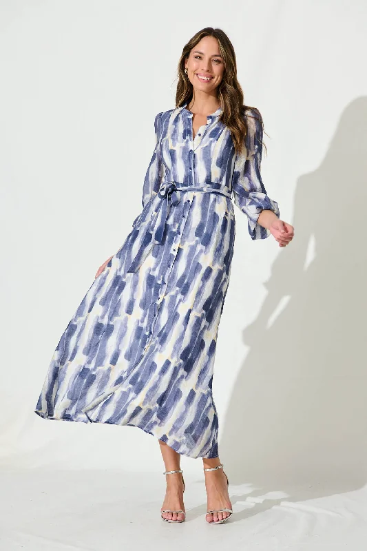 lorie-maxi-shirt-dress-in-blue-multi-brushstroke-print-cotton-blend