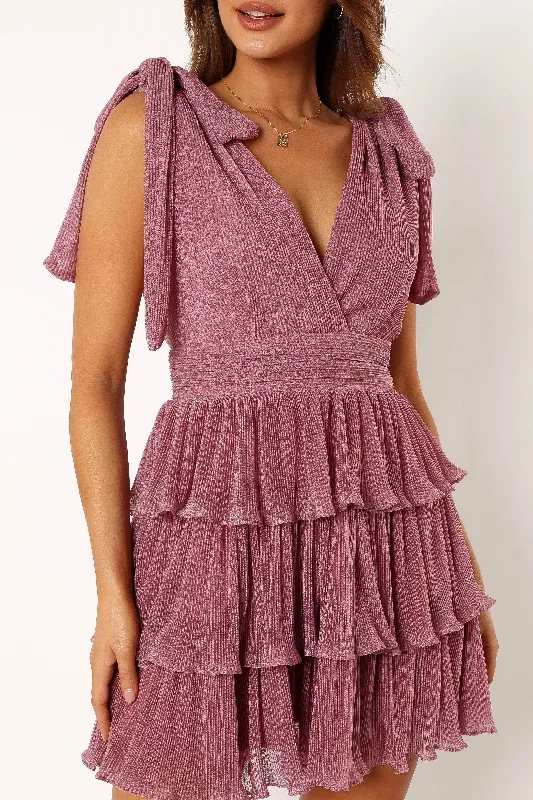 lue-tiered-mini-dress-dusty-purple