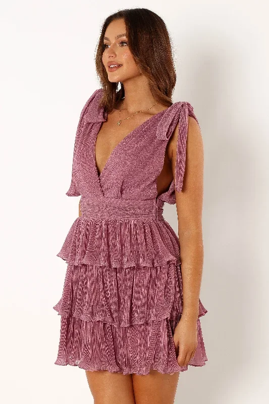 lue-tiered-mini-dress-dusty-purple