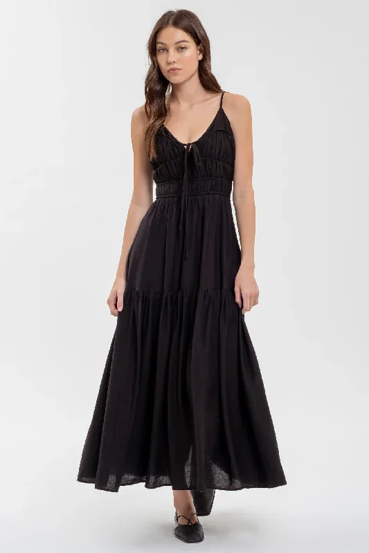 Mariah Maxi Dress-Black