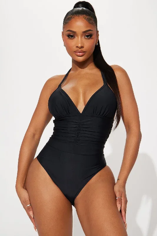 Martha Halter 1 Piece Swimsuit - Black