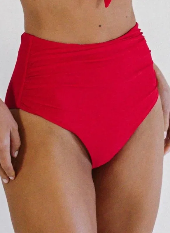 Marvell Lane Zoe High Waist Brief Rouge