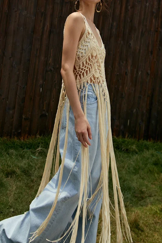 Boho Chic Macrame Crochet Cover Up