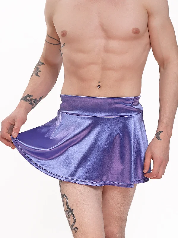 mens-purple-satin-skirt