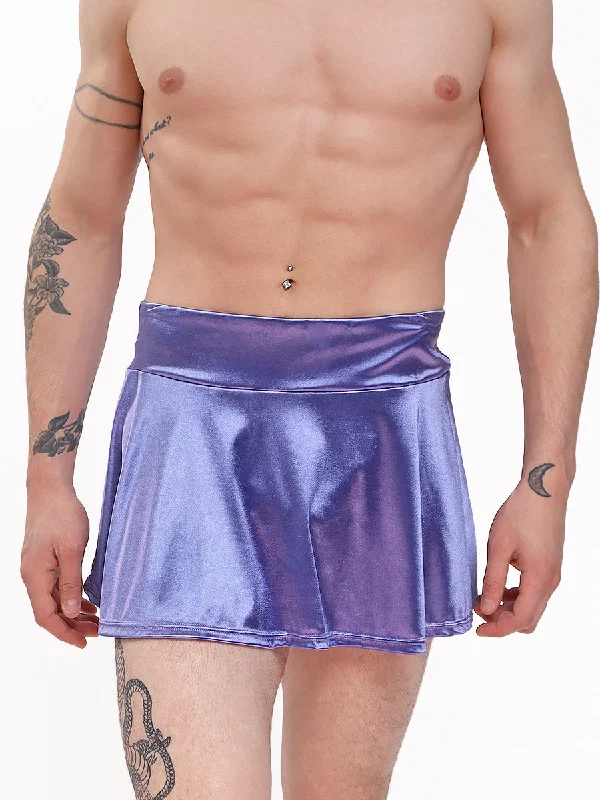 mens-purple-satin-skirt