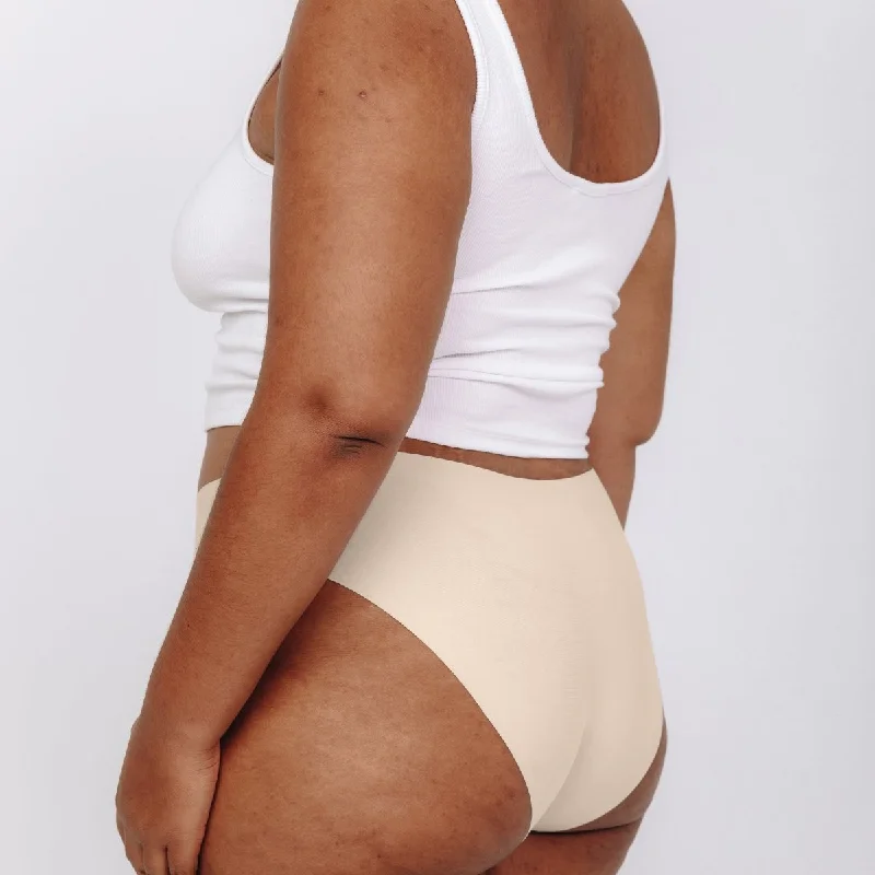 Mid-Rise Bikini - Seamless Cotton - Buttermilk