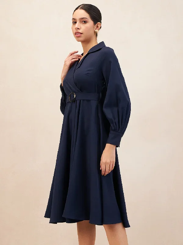 navy-blue-lapel-collar-wrap-midi-dress-ff-4855